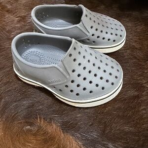 Native Kids Charcoal Slip-On Shoes